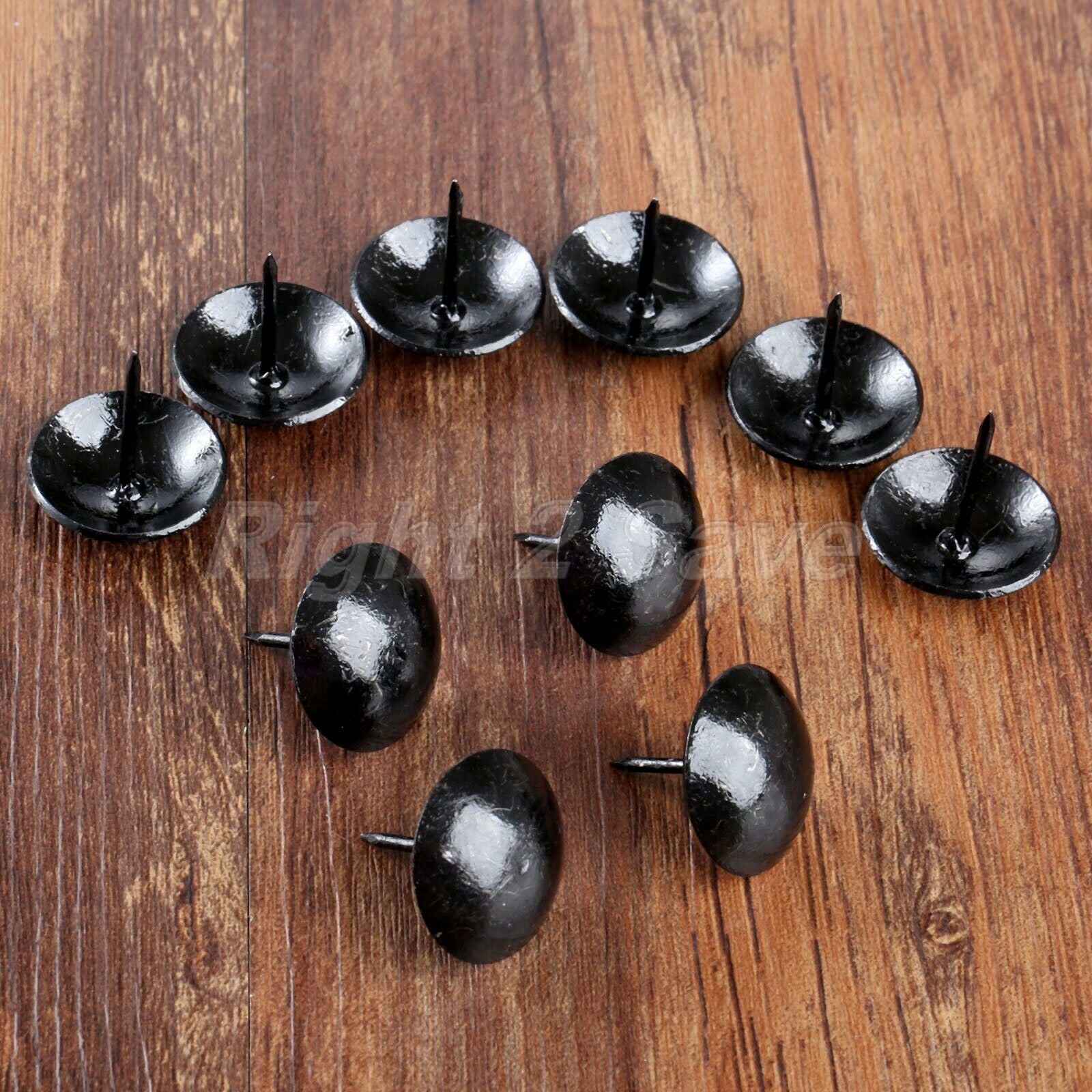 10Pcs Black Upholstery Nails Sofa Tack Studs Pins Jewelry Box Furniture Hardware