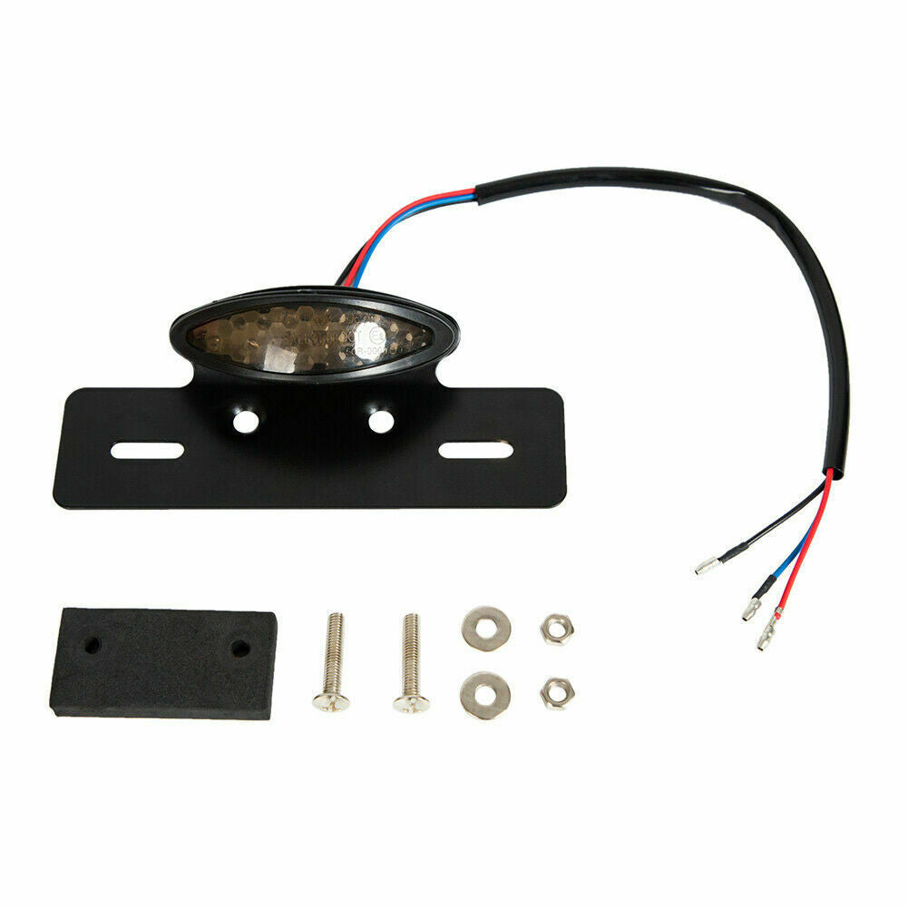 Motorcycle LED Integrated Tailight Brake Rear Tail Light License Plate Holder
