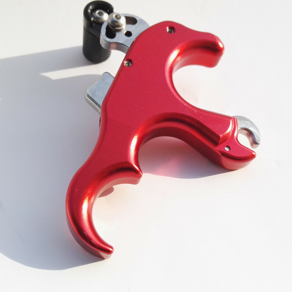 Archery Release Aids Thumb Caliper Trigger 3 Finger Grip Compound Bow Automatic