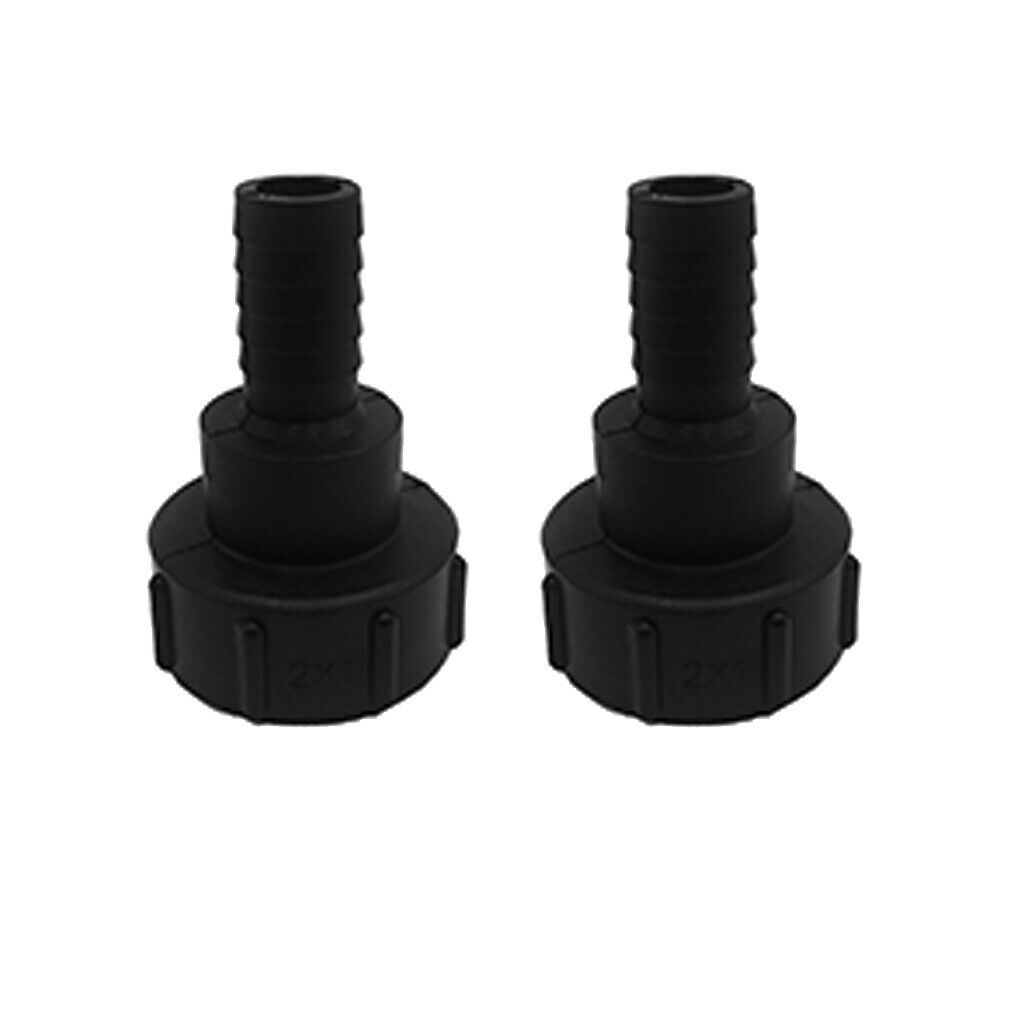 2 Pieces 1000L IBC Tank Connector Garden Hose Hosetail Fitting 60mm(2 inch) to