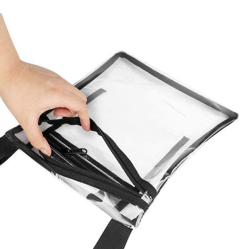 Fashion TPU Clear Crossbody Messenger Bag Transparent Handbag for Men Women