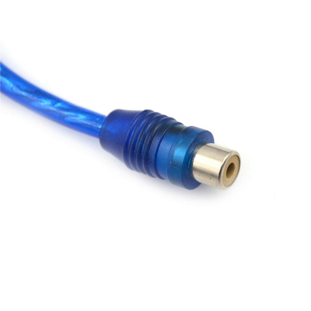 1 RCA Female To 2 Male Splitter Stereo Audio Y Adapter Cable Wire Connect.l8