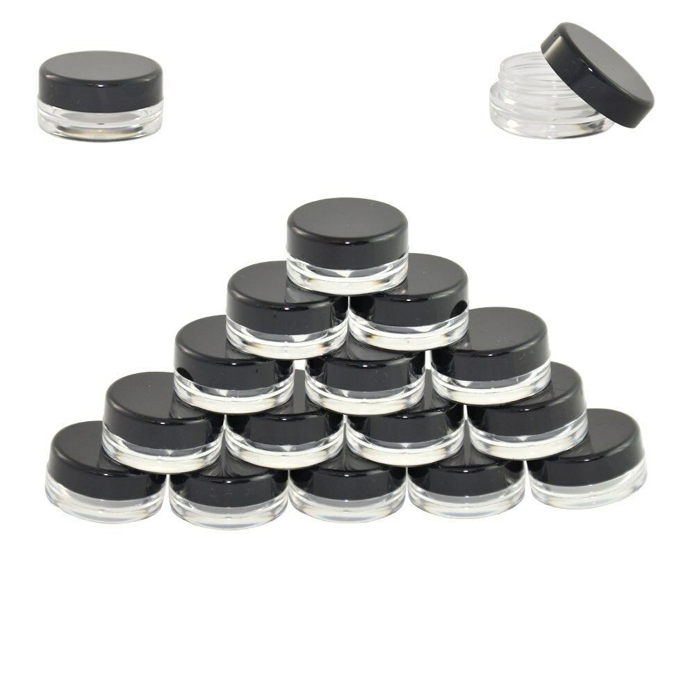 50 Pcs 5 Grams Cosmetic Empty Sample Small Containers Jar Makeup Lip Balm 3ml