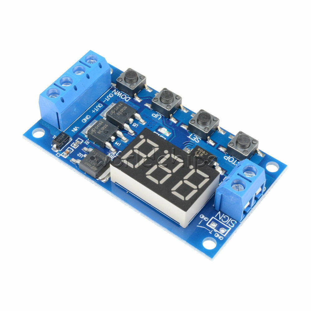 Dual MOS 5-36V Control Delay Relay Trigger Cycle Timing 12V 24V On/ Off Switch