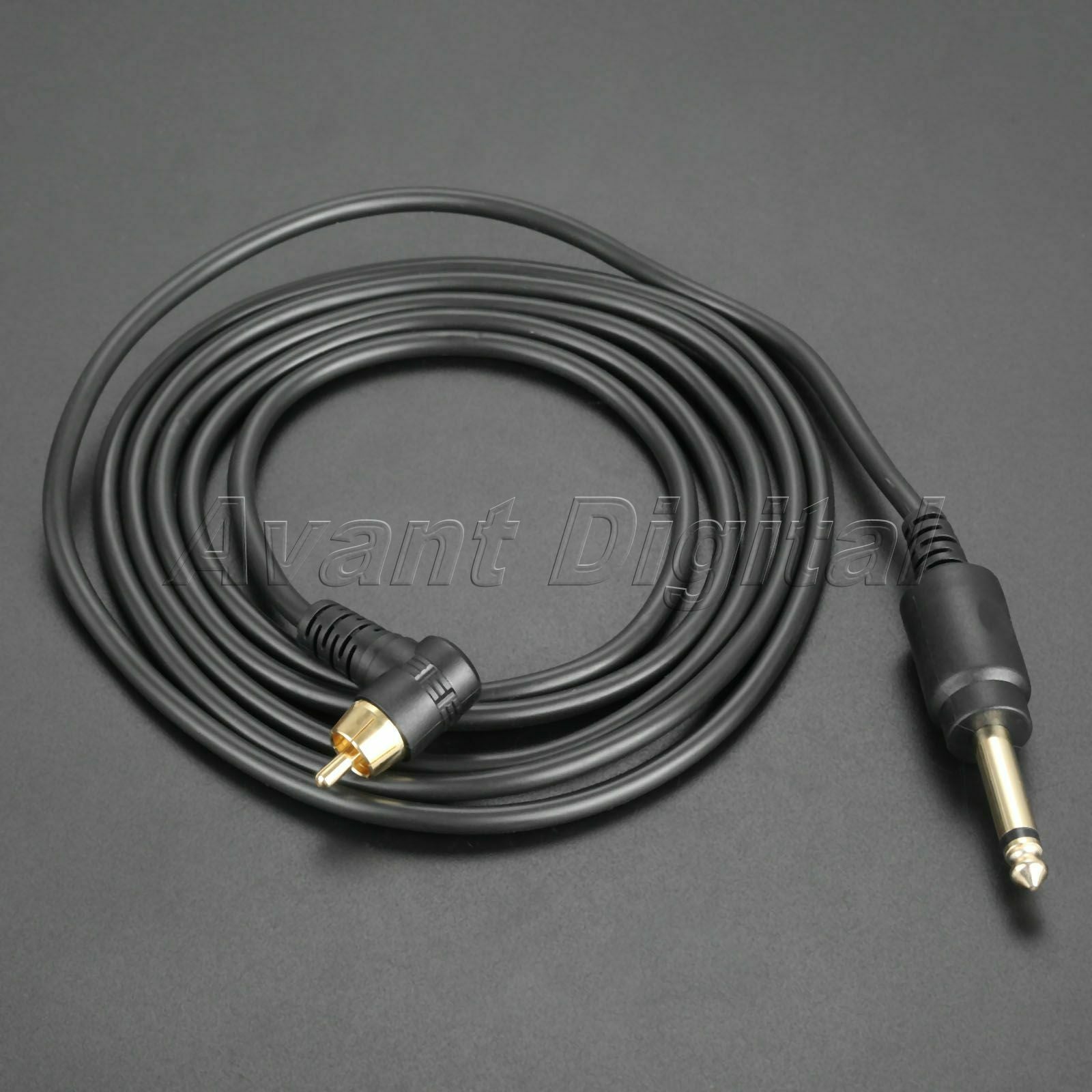 2M Metal Silicone Clip Cord RCA Plug for Tattoo Machine Power Supply Accessories