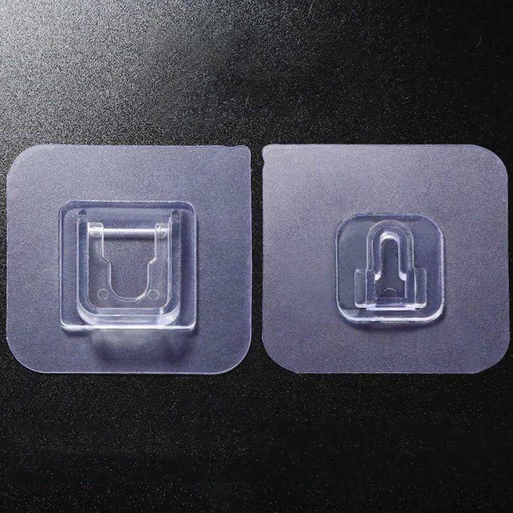 UK 5 Pairs Double-sided Adhesive Wall Hooks DIY Kitchen Bathroom Mounted Hook