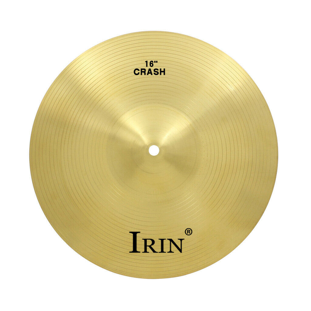 16 Inch Crash Cymbal Drum Set Brass Cymbal for Percussion Students Beginners
