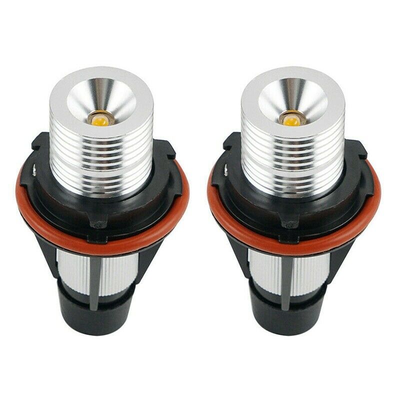 8000K Amber LED Angel Eye Marker Halo Light Bulbs Lamps for - E39 E53 E60 E6C5O2