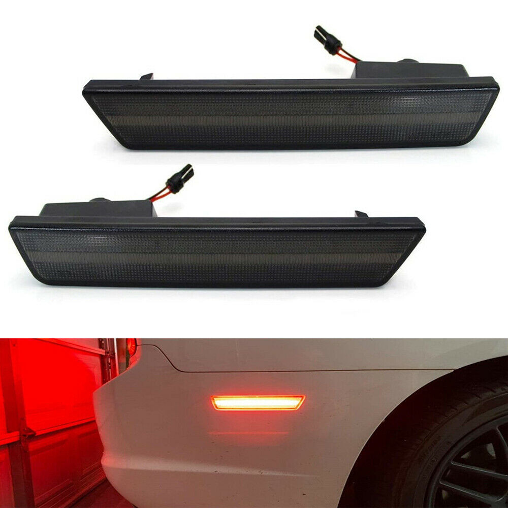 2x LED Red Rear Side Marker Light For Dodge 2008-14 Challenger & 2011-14 Charger