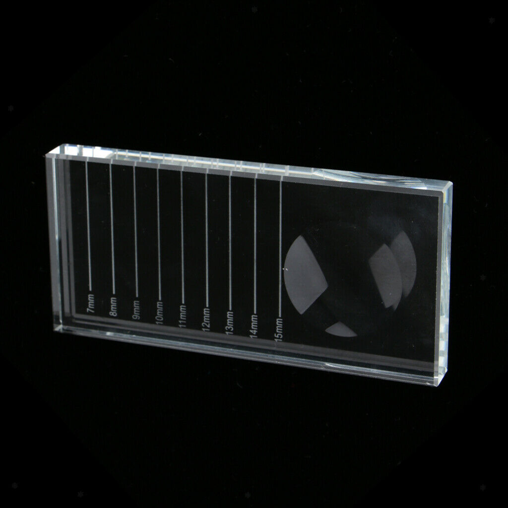 2 In 1 Eyelash Extension Crystal Glass Adhesive Eyelash Holder Palette