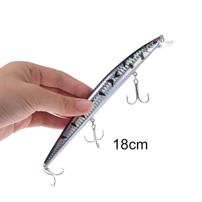 long minnow fishing lure plastic hard bait tackle basscrankbaits 18cm/7.08"26 TL