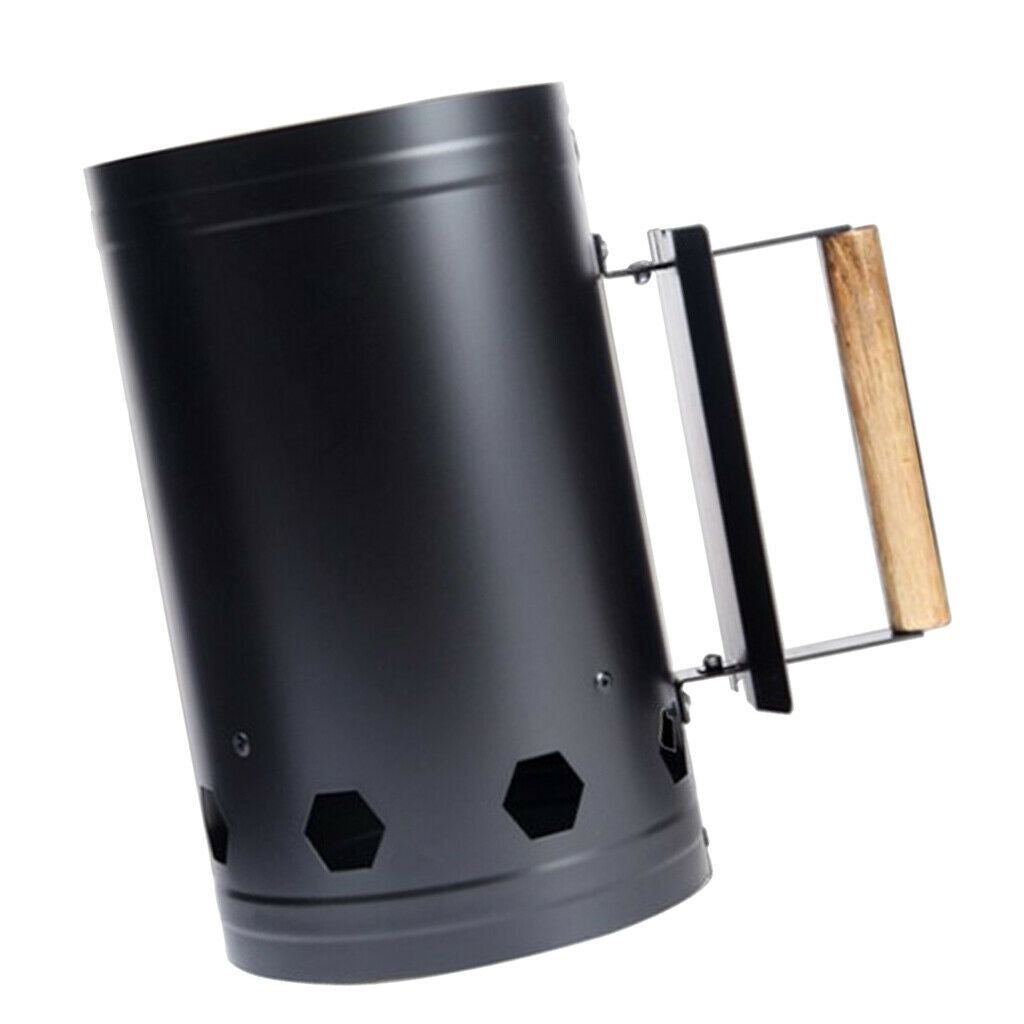 1x Chimney Charcoal Starter Lighting Kit Light Quickly Barbecue BBQ Lighter Kit