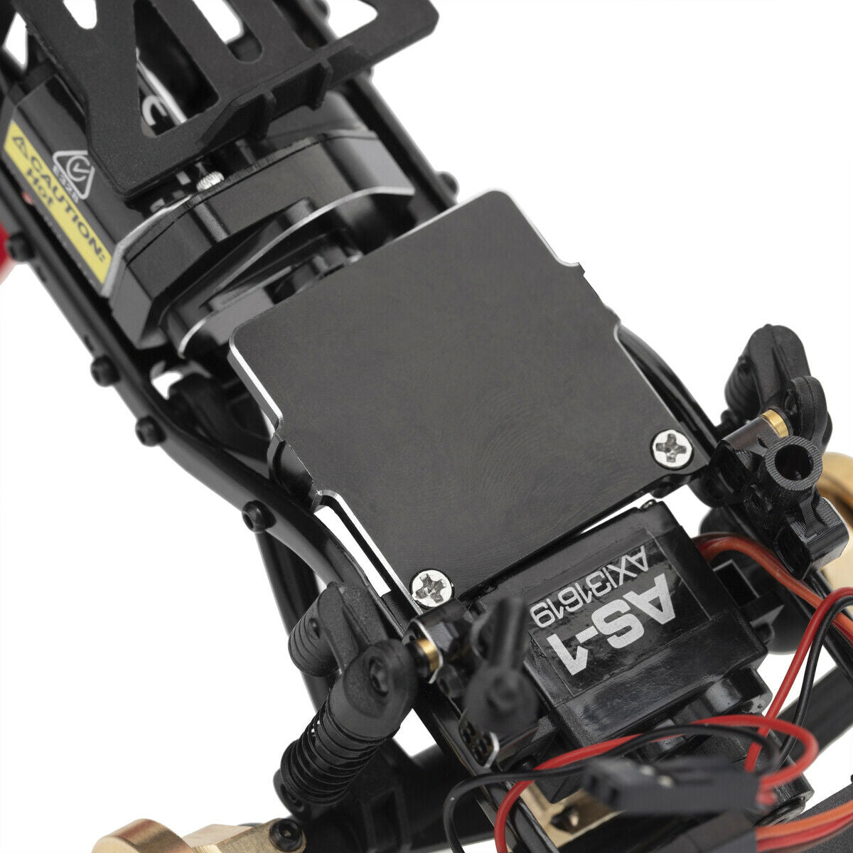 For Racing Axial SCX24 Aluminum Front & Rear Adjustable Shock Towers Black 1 Kit