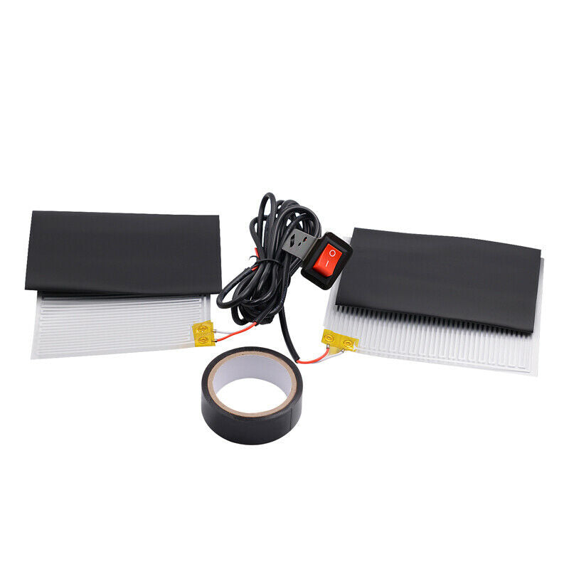 Upgrade 12V Motorcycle Scooter Heated Hand Grips Pad Handlebar Heater Warm Cover