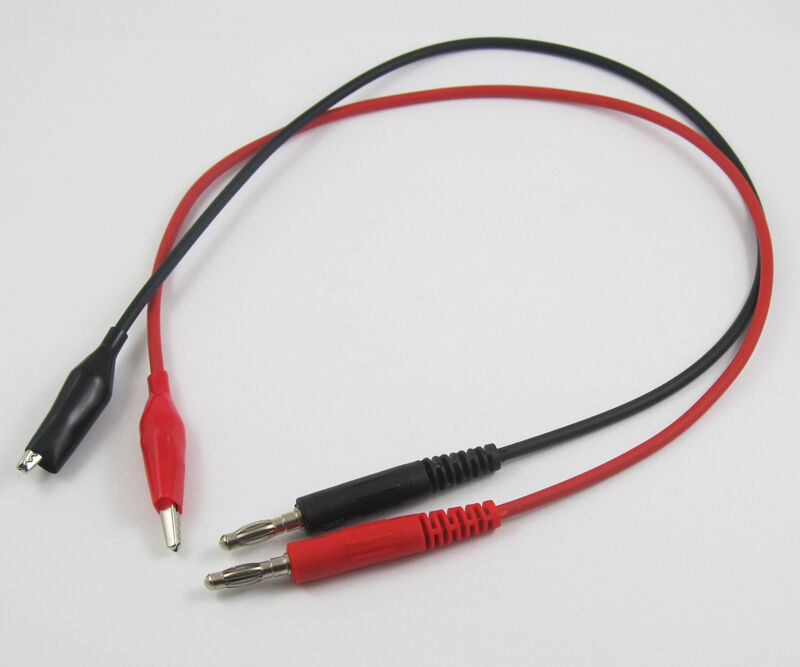 20pcs 0.45M High-quality Test Cable Copper Banana plug Male to Alligator Clip