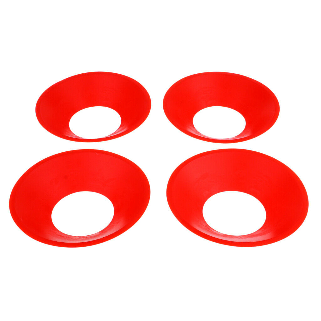 4pcs Football Soccer Training Mark Disc Plate Obstacle Signpost  Red