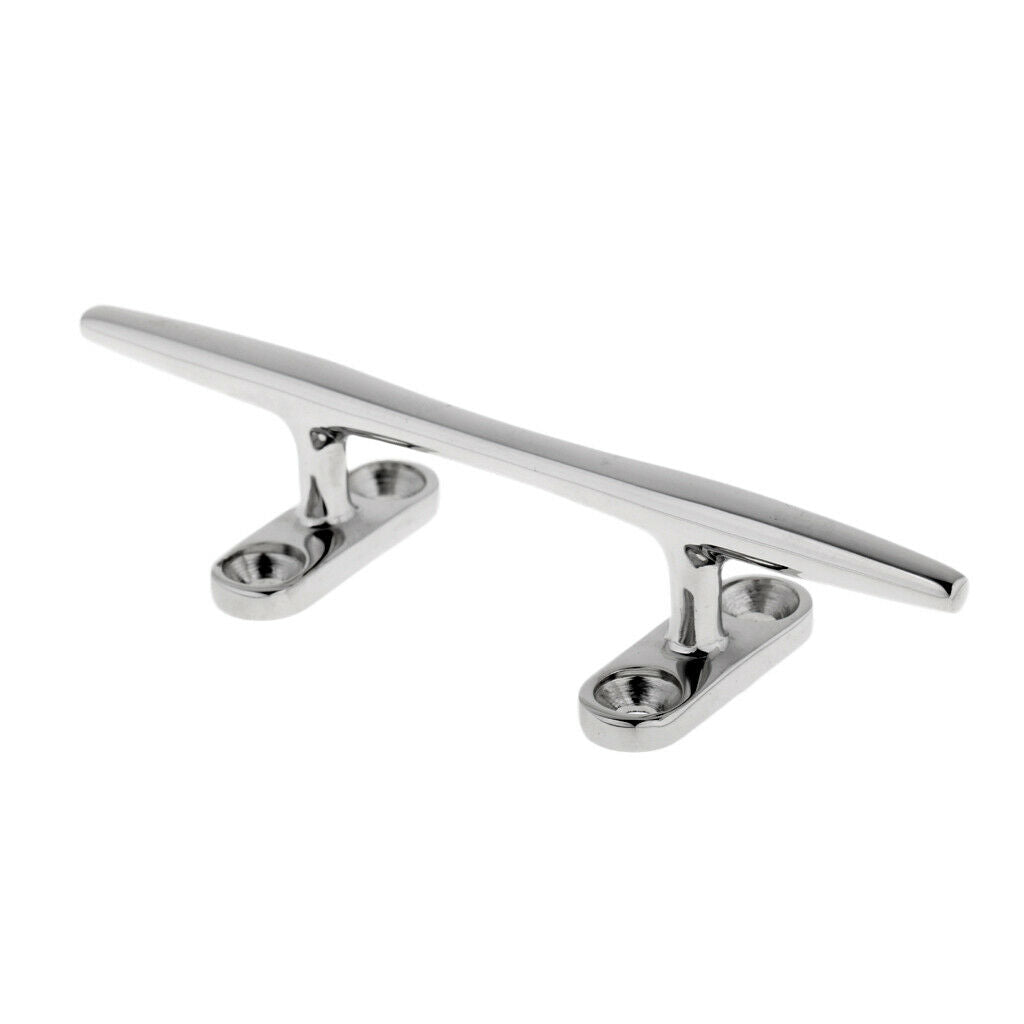 316 Stainless Steel Marine Boat Yacht Deck Dock Sleek Line Rope Cleat 6"+ 8