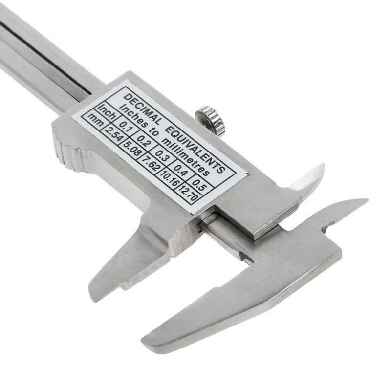 Mini Vernier Caliper 0-70mm Guage Pocket Stainless Hardened Metric Machinist