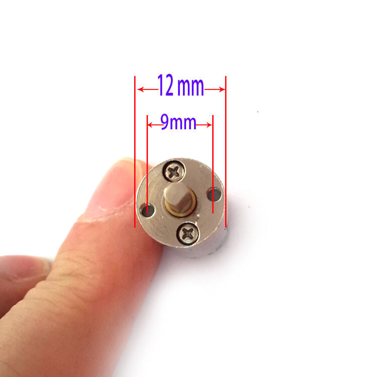 12GA DC 6V 80RPM 3mm D Shaft Cylinder Shape 12mm Gearbox Speed Reducer Motor