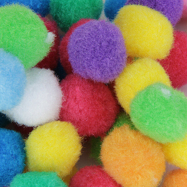 20x 4cm + 80x 2cm  Felt Pom Poms Ball Craft DIY Snow