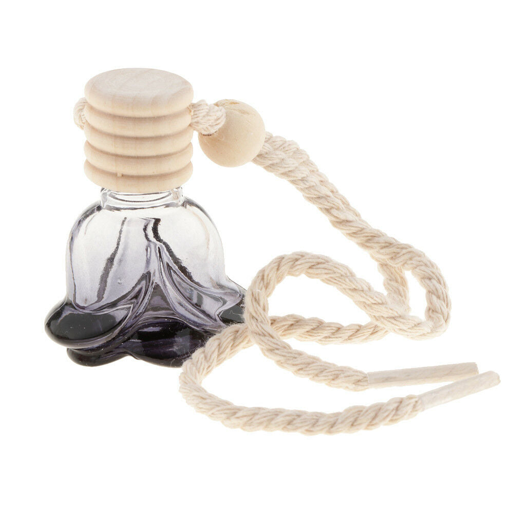 30x Empty Car Perfume Diffuser Bottle Car Hanging Pendant Home Decor Flower