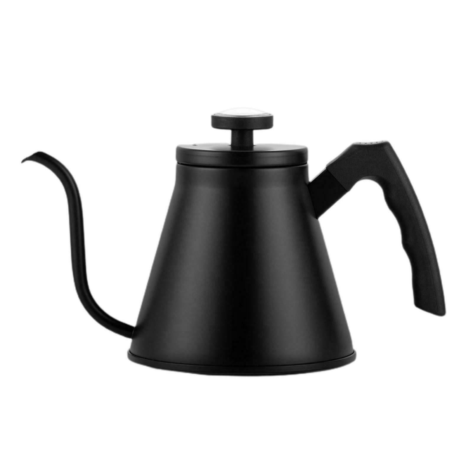 Gooseneck Coffee Pour Over Kettle Flow Spout and Thermometer for Stovetops