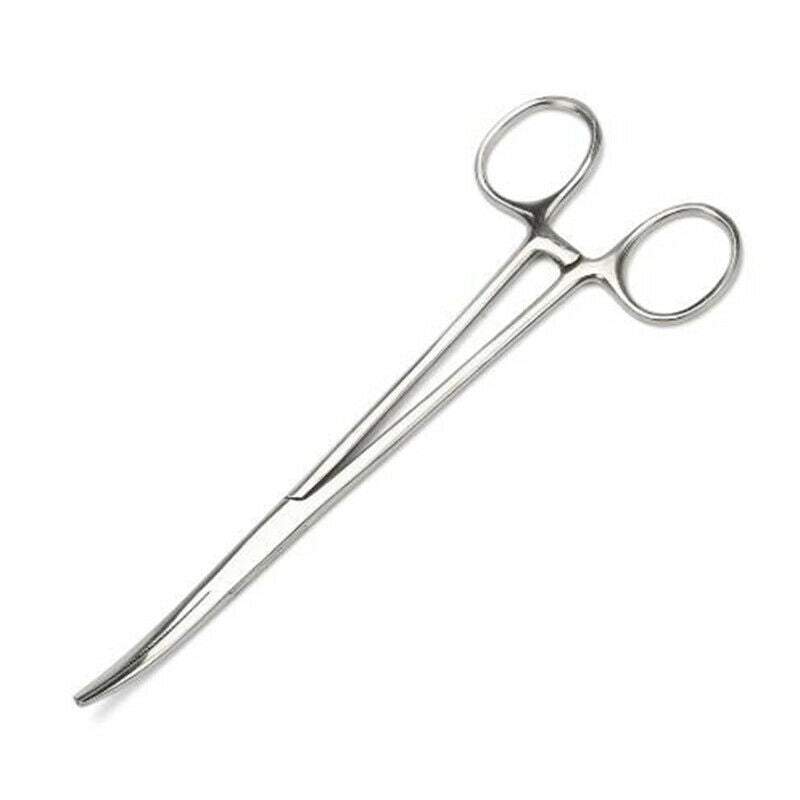 Fishing Pliers Stainless Steel Fish Hook Remover Curved Tip Clamps LineY Lt
