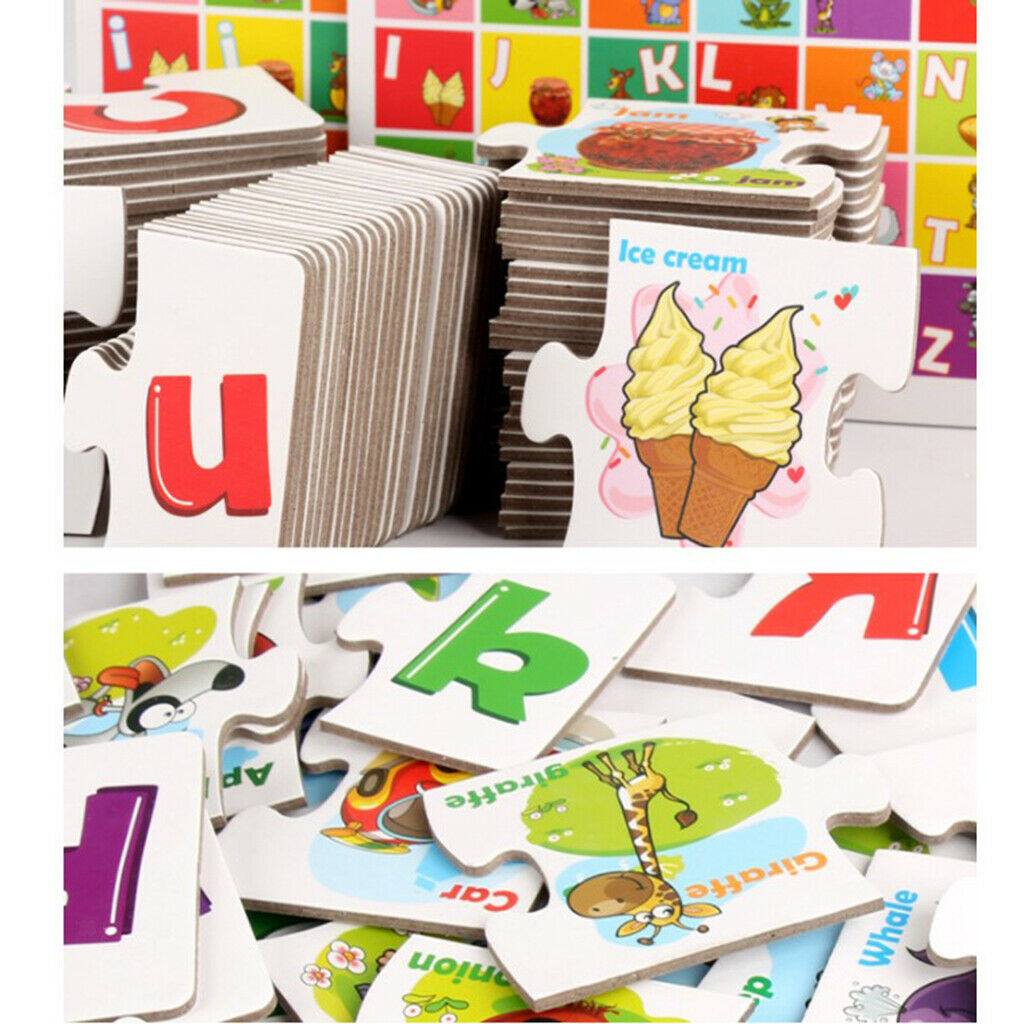 Cartoon Illustrations Animals Alphabet Flash Cards Spelling ABC Letters