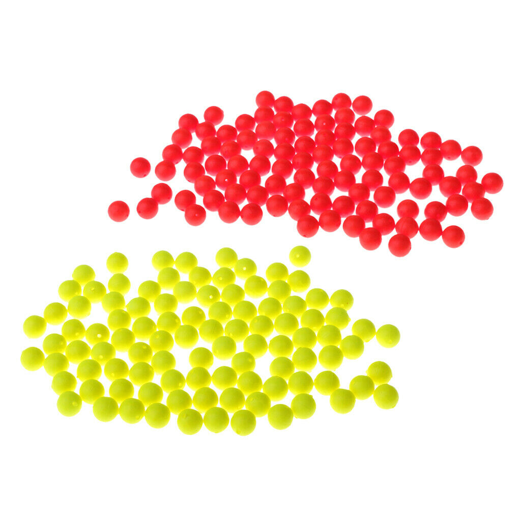 200x Foam Fishing Floating Bobbers Float Strike Indicators Tackle 2 Sizes