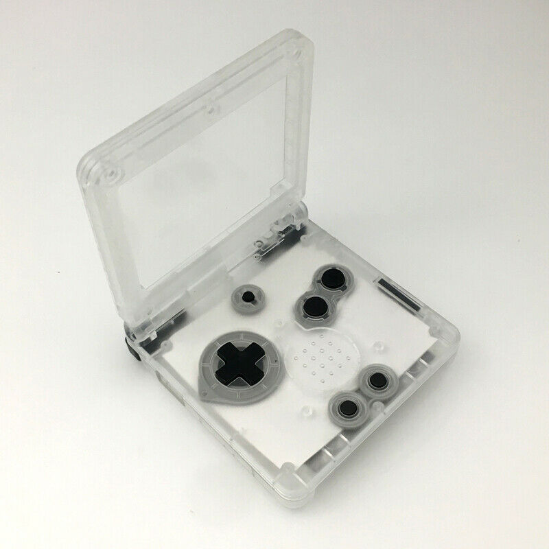 Transparent White Housing Case Cover For Nintend Gameboy Advance SP GBA SP Shell