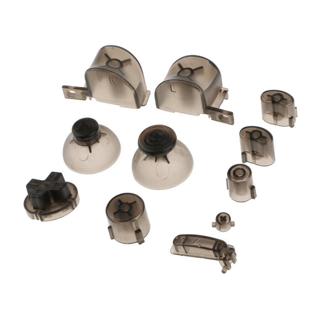 Replacement ABXYZ Buttons+Thumbsticks D-pad Mod Kit for Nintendo NGC Black