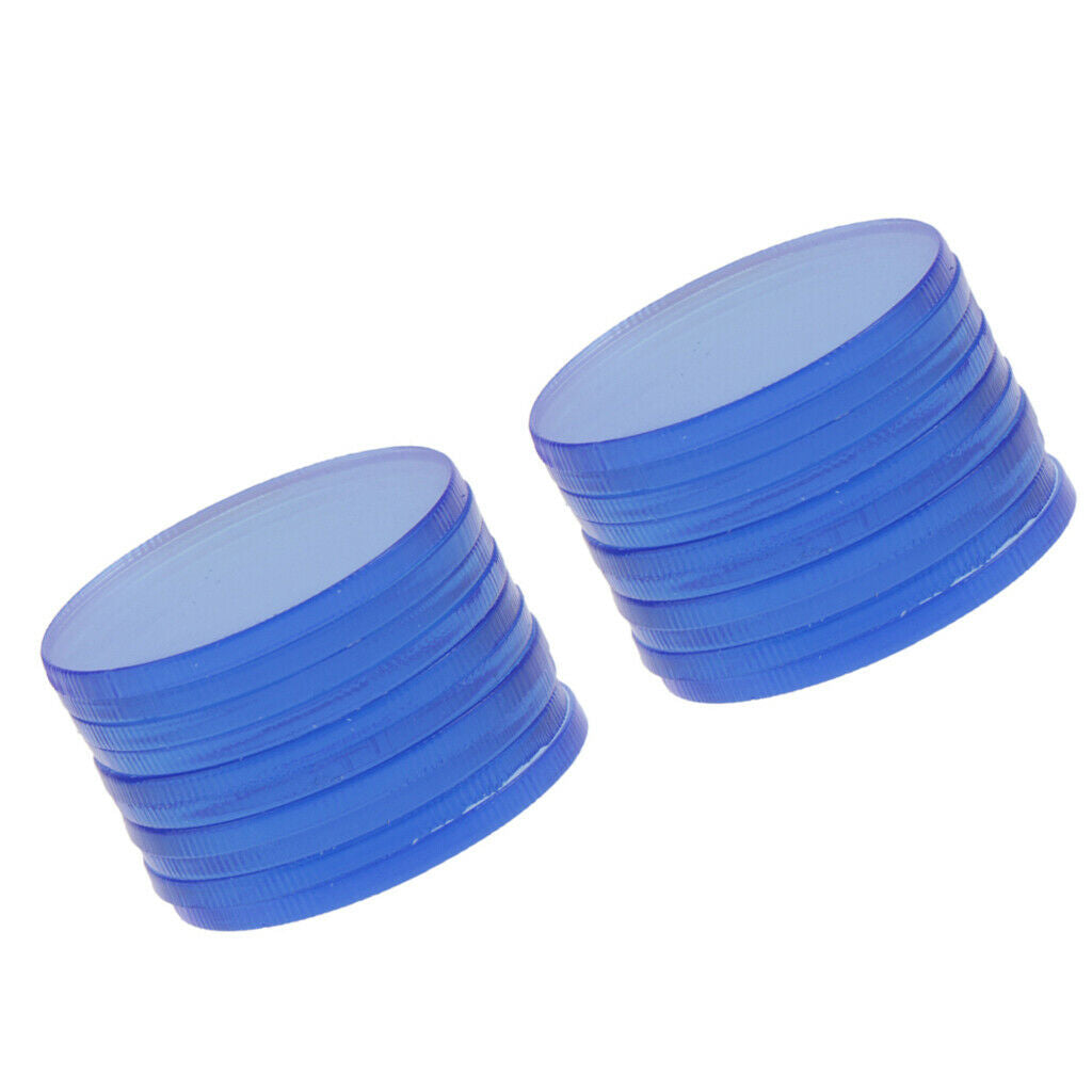 20Pcs 3cm Acrylic Slice Board DIY Blue