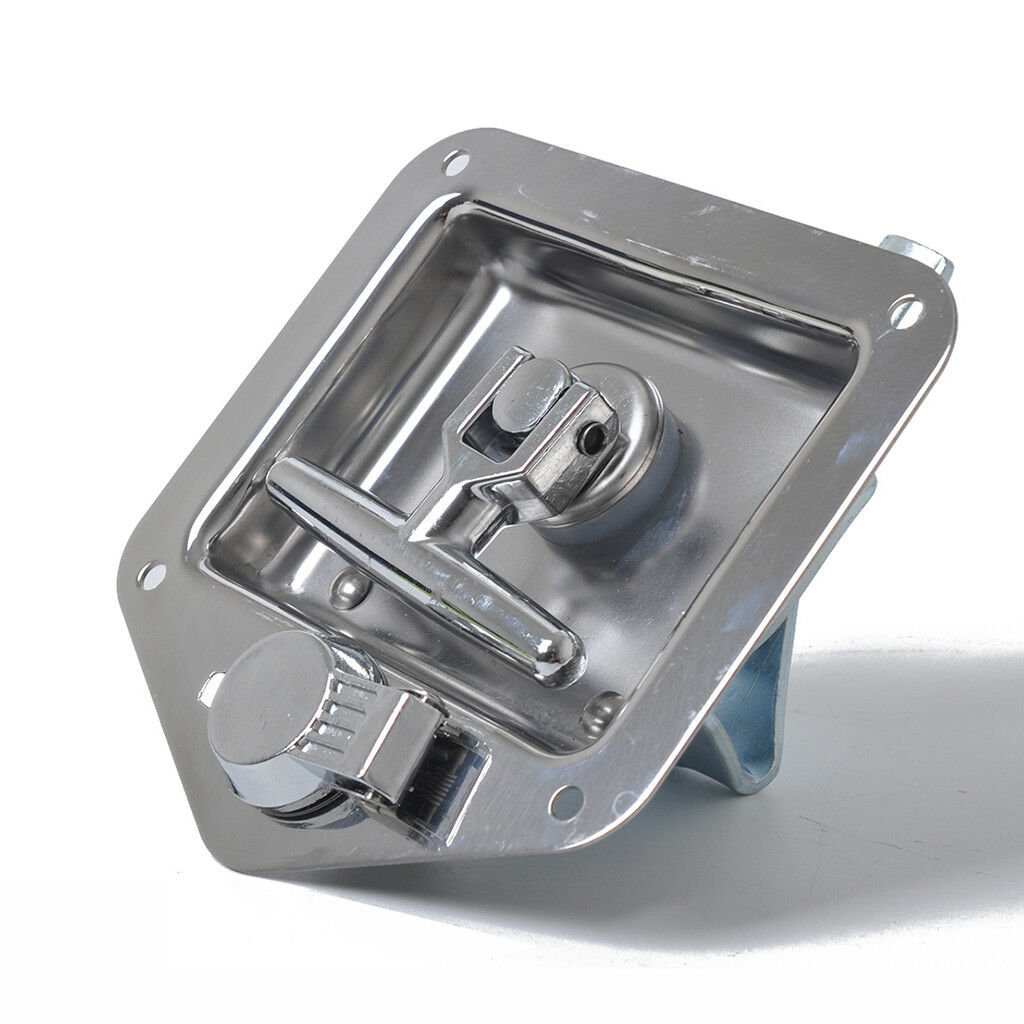 Stainless Steel Recessed Stainless Folding T Lock / Handle Trailer