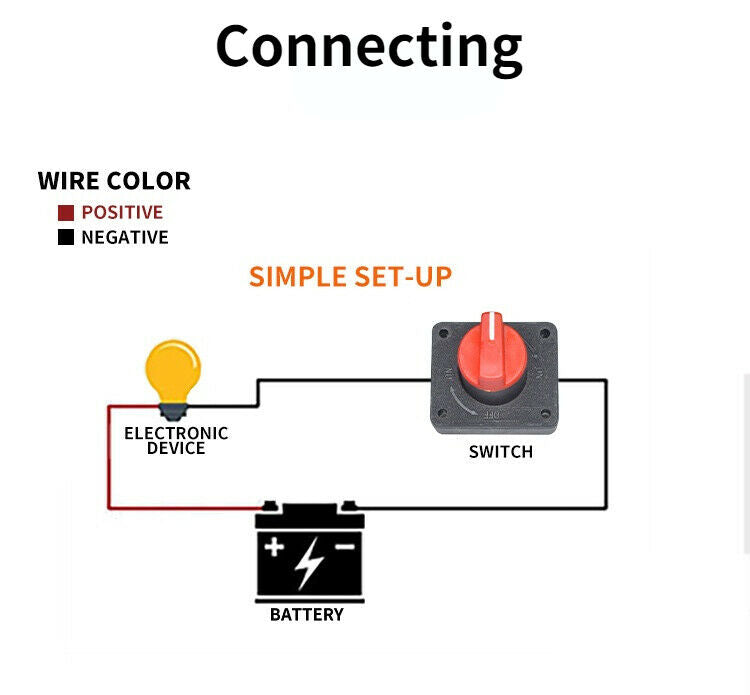 12V 30A/100A Power On/Off Rotate Switch For DIY Car Battery Pwoer Supply