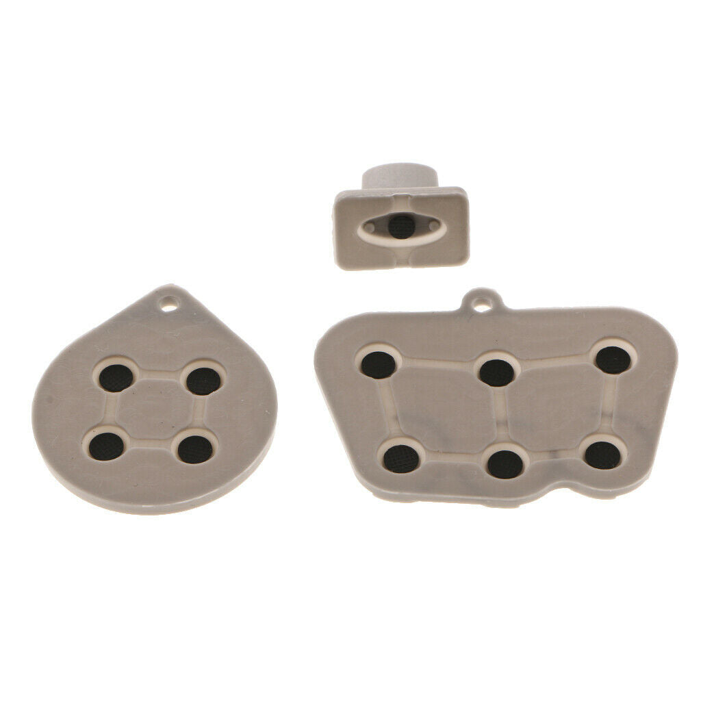 MagiDeal 3x Conductive Rubber Pad for Sega Saturn Controller Contact Kit