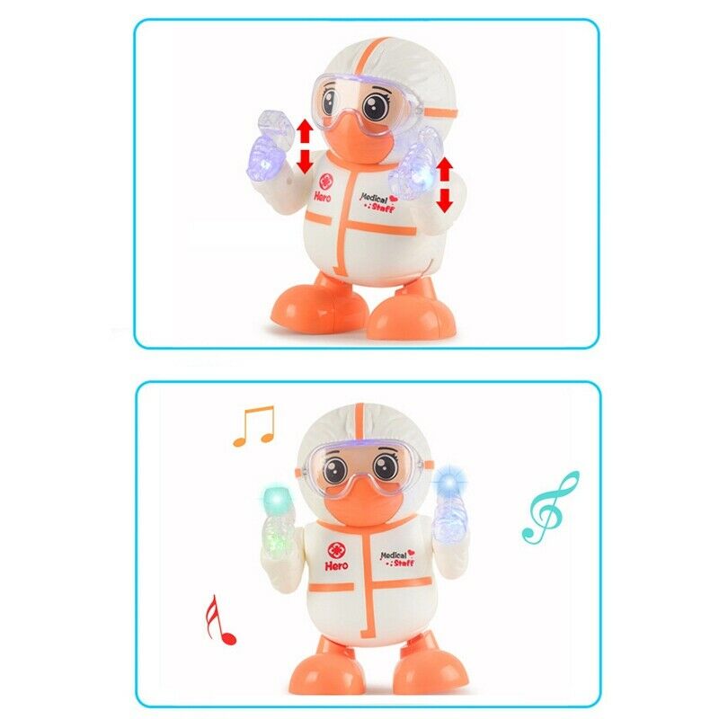 4X(Dancing Robot Electric Sound and Light Dazzling Dancing Robot Will Walk Y1H9)