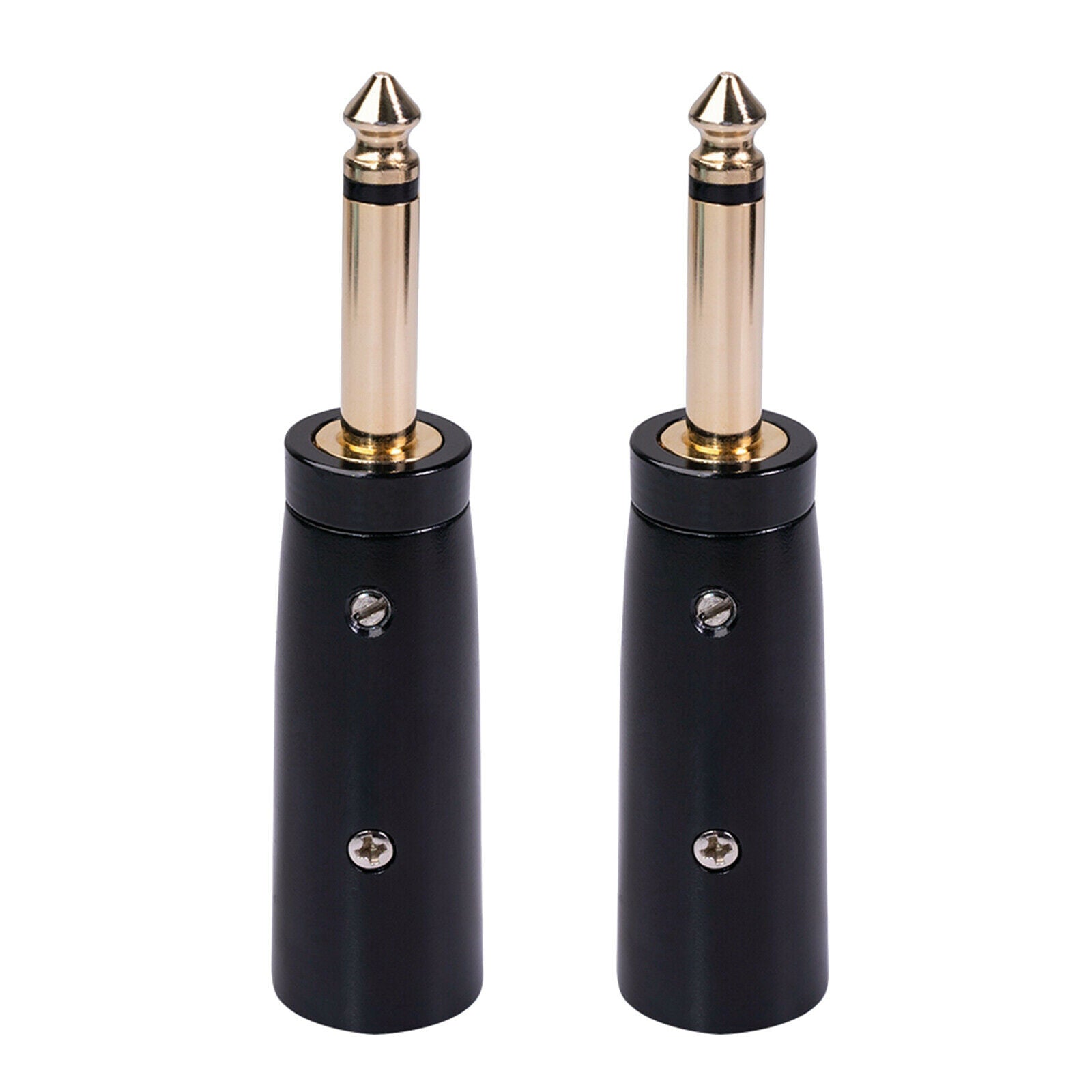 2x to 1/4 6.35mm Male Plug Mic Microphone Converter Converter Connector