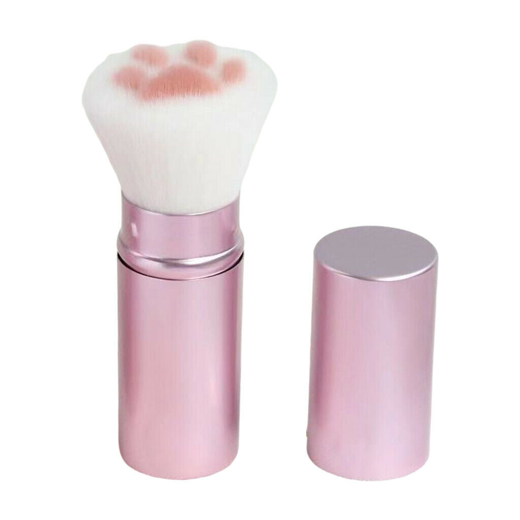 Foundation Makeup Brushes Powder Brush Makeup Tools Retractable Pink