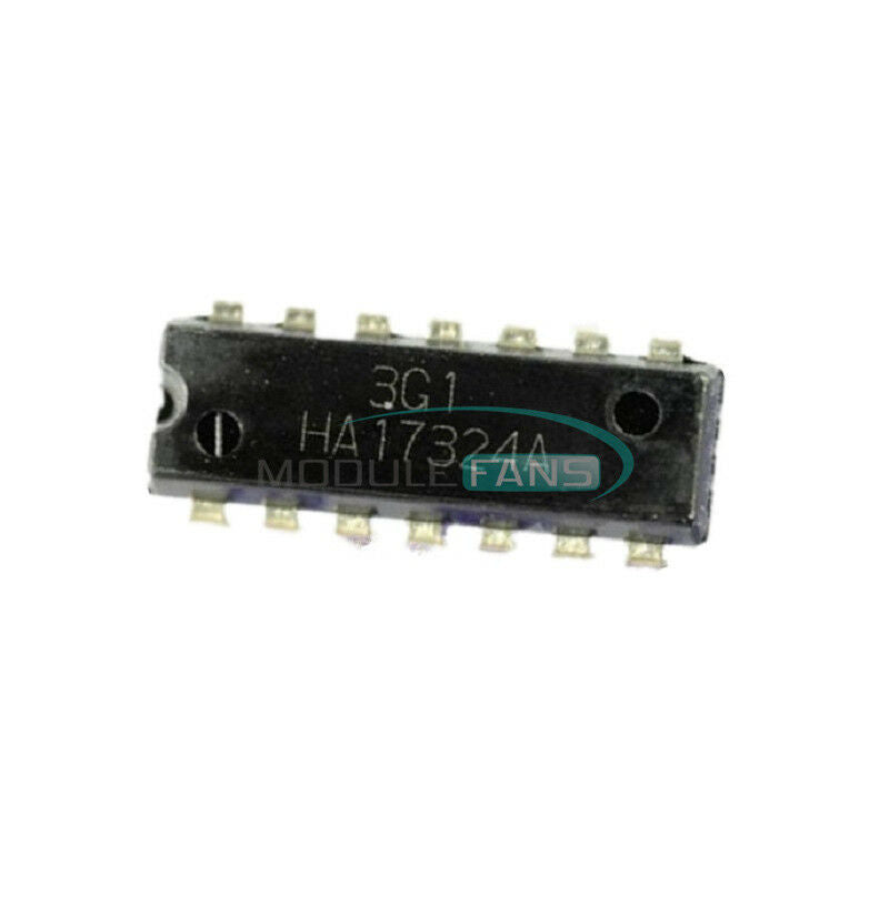 5PCS HA17324A HA17324 17324 IC LOW POWER QUAD OP AMP