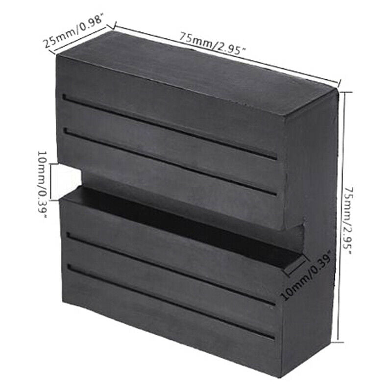 Car Lift Jack Stand Rubber Pads Square Universal Slotted Frame Rail Jack Gu_ Rf