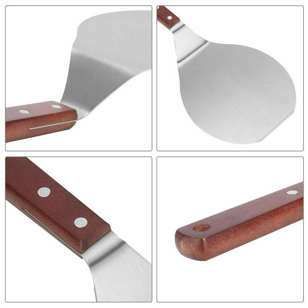 1PC Stainless Steel Pizza Peel Shovel Spatula Cake Lifter Paddle Baking Tray