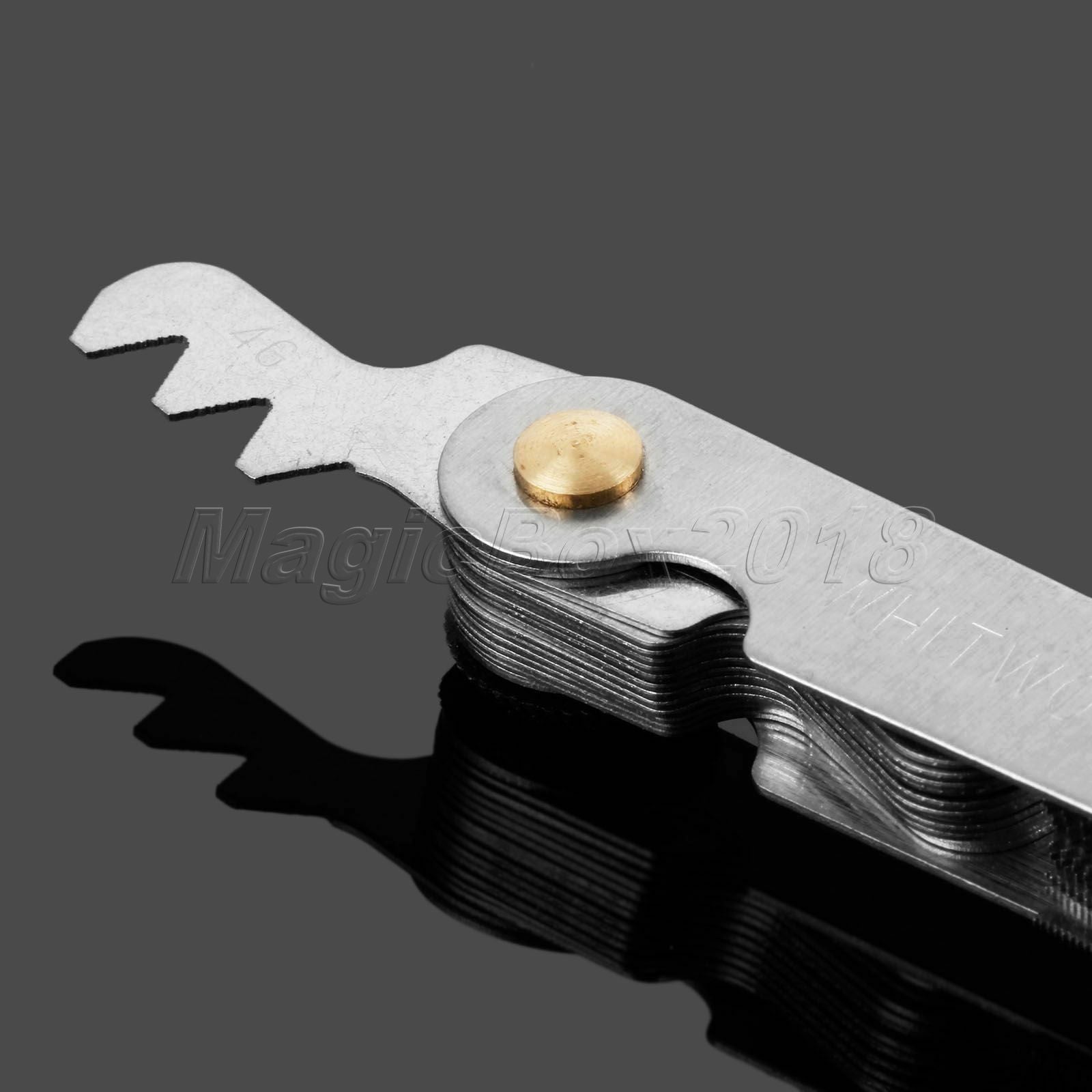 Hot 28 Blades Screw Thread Gauge Degree 55 Imperial Tap Pitch Inspection Tool