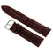 Artificial Leather Watch Strap,Watch Band Wrist Replacement Pin 22 mm Coffee