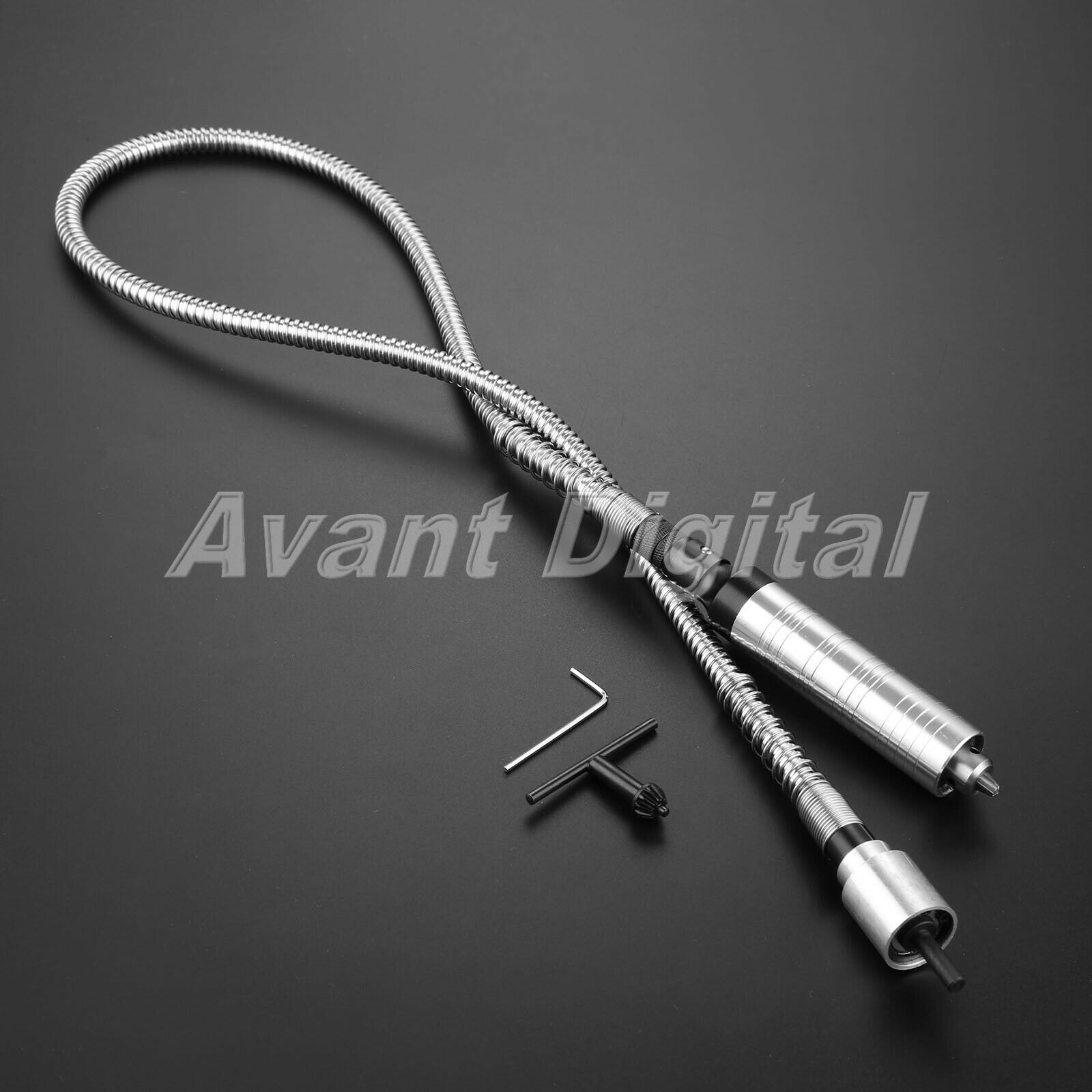 Flexible 14cm Grip Dia Shaft Set Stainless Steel Polishing Cutting Jade Carving
