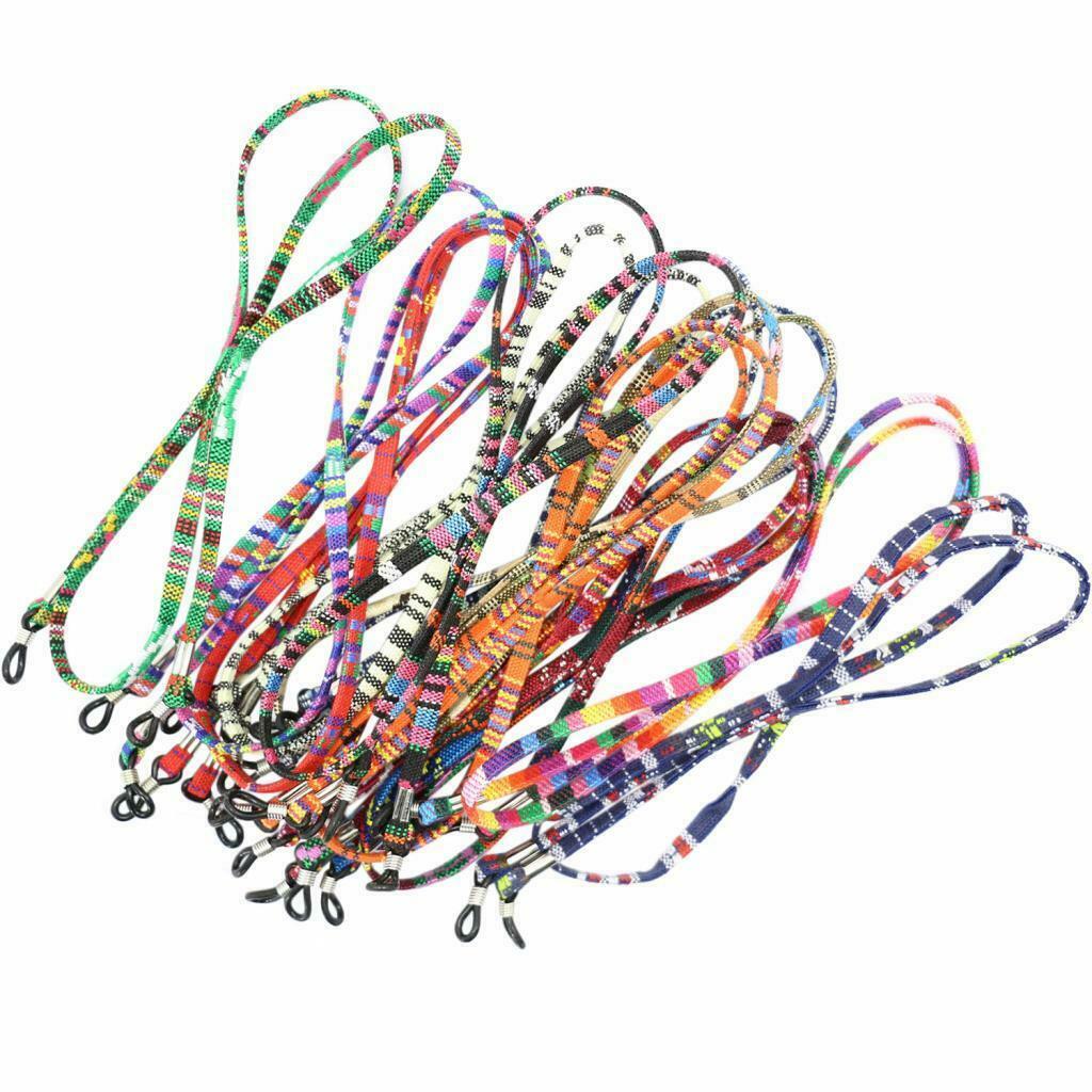 12x Colorful Spectacles Glasses Sunglasses Eyeglasses Strap Rope String