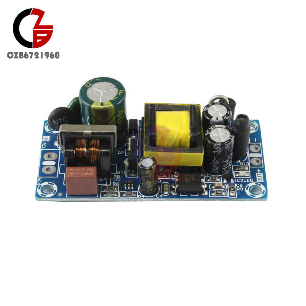 AC-DC Transformer Power Supply Module AC 110V / 220V to DC 12V 1A Low Wave Board
