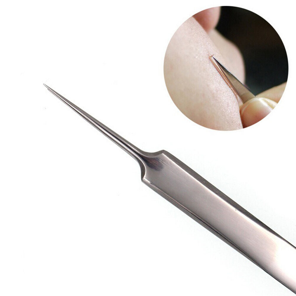 Stainless Steel Acne Removing Needles Acne Blackhead Cell Tweezer MakeuO*WF