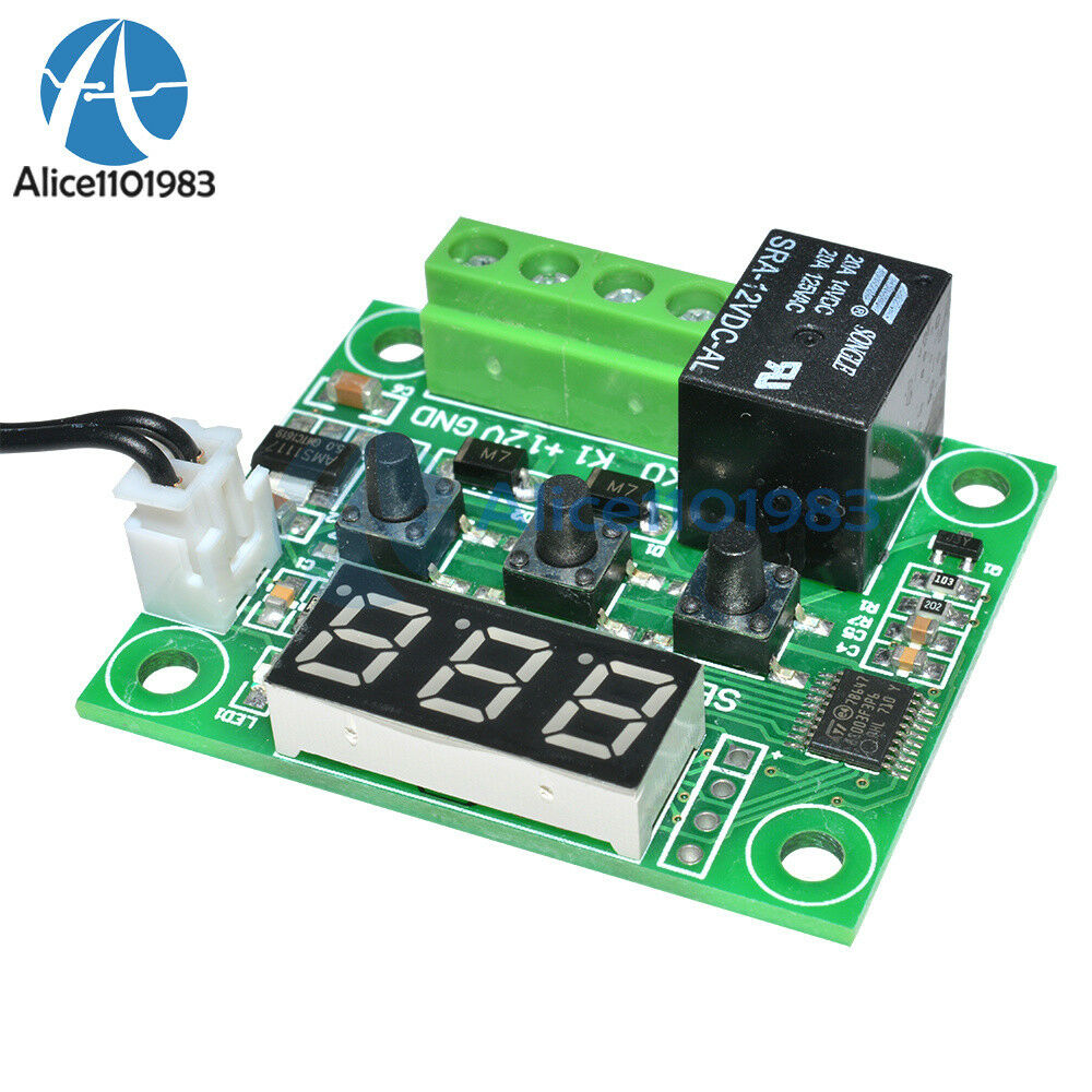 DC12V Red W1209 Digital thermostat Temperature Controler -50-110°C  + Sensor