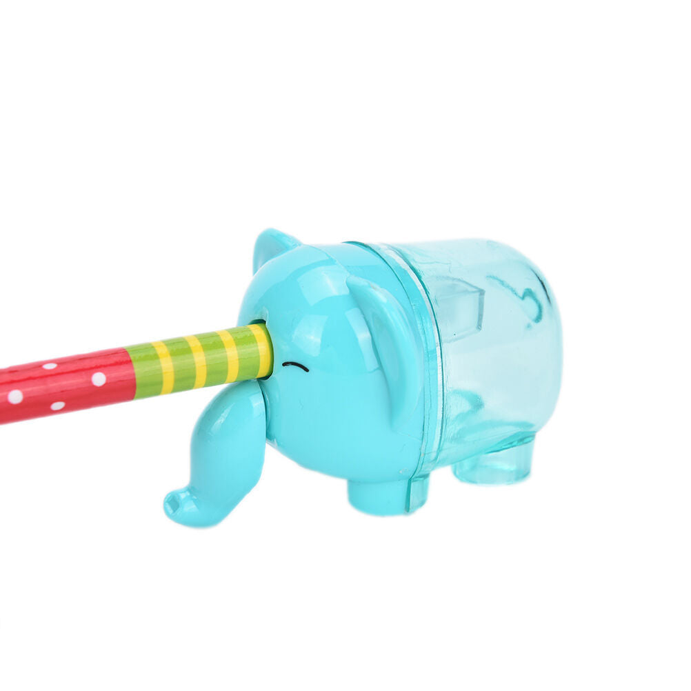 1Pcs Cute Lovely Elephant Pencil Sharpener School Kids Favorite School Of.l8