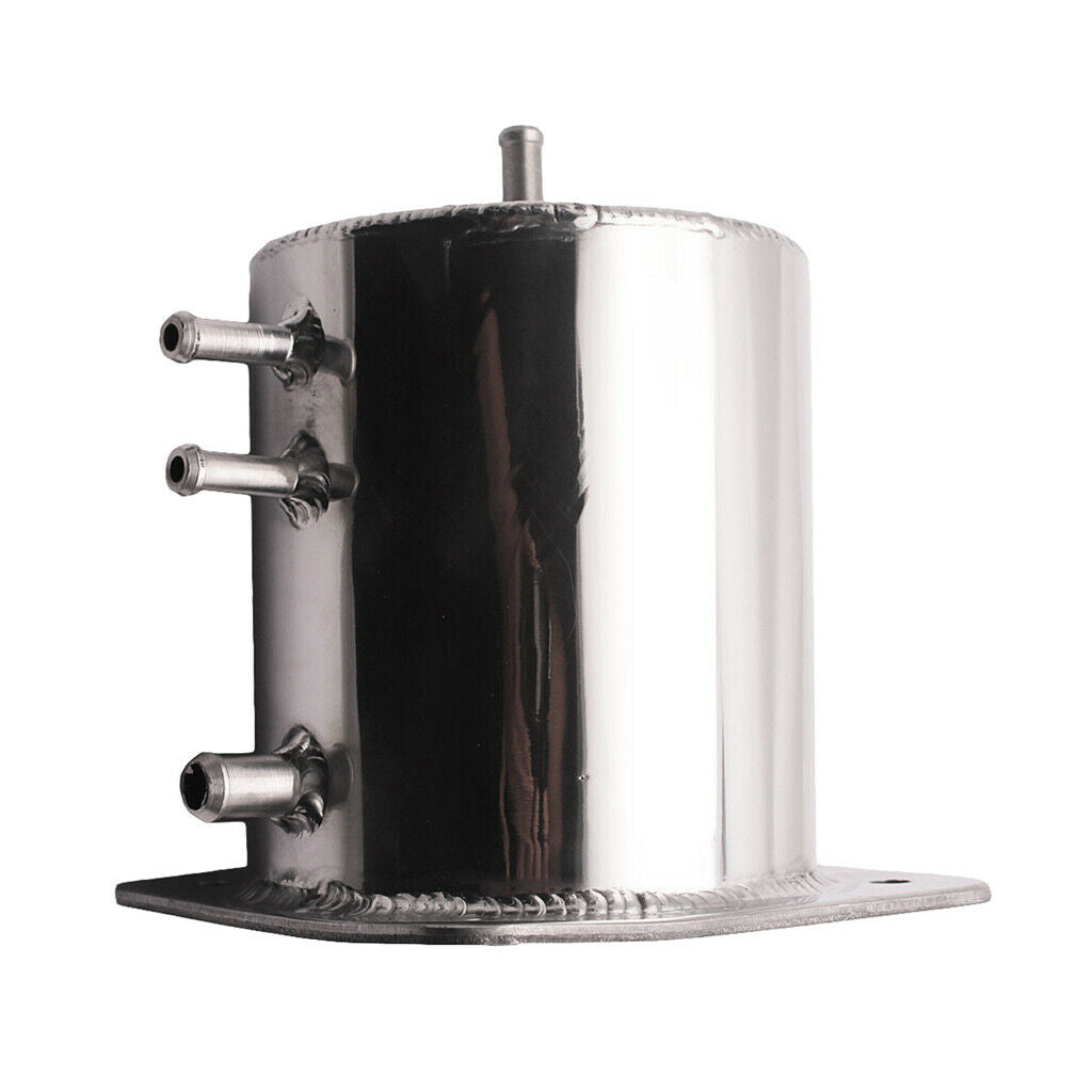Polished Swirl Pot Alloy 1.3LT Fuel Surge Tank For Motorsport Drift Rally